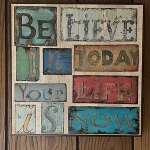 Inspirational Wall Art Print ion Canvas
